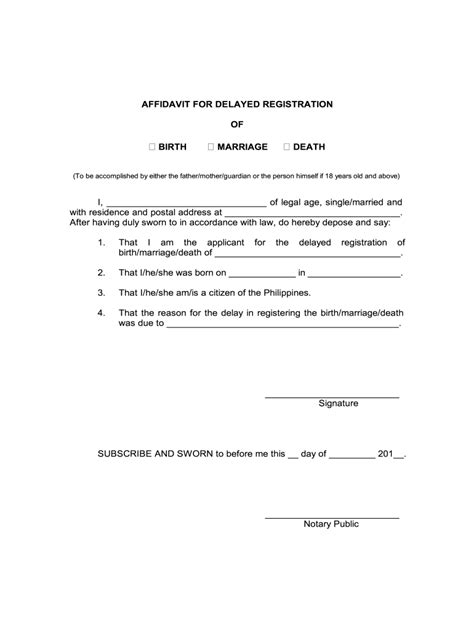 delayed registration of birth form.